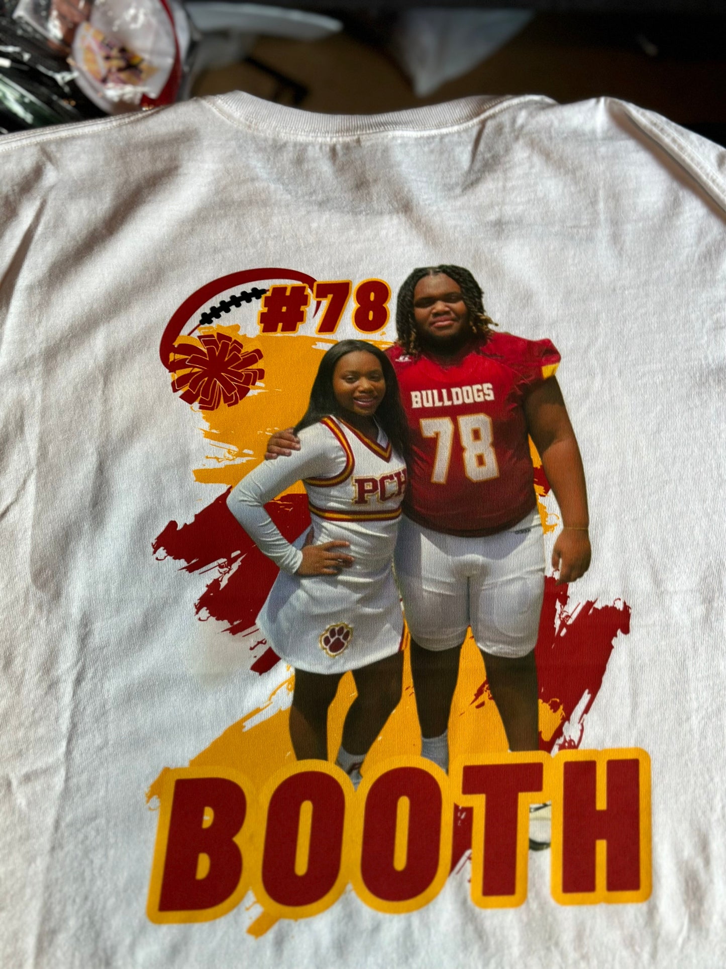 Custom front and back shirts