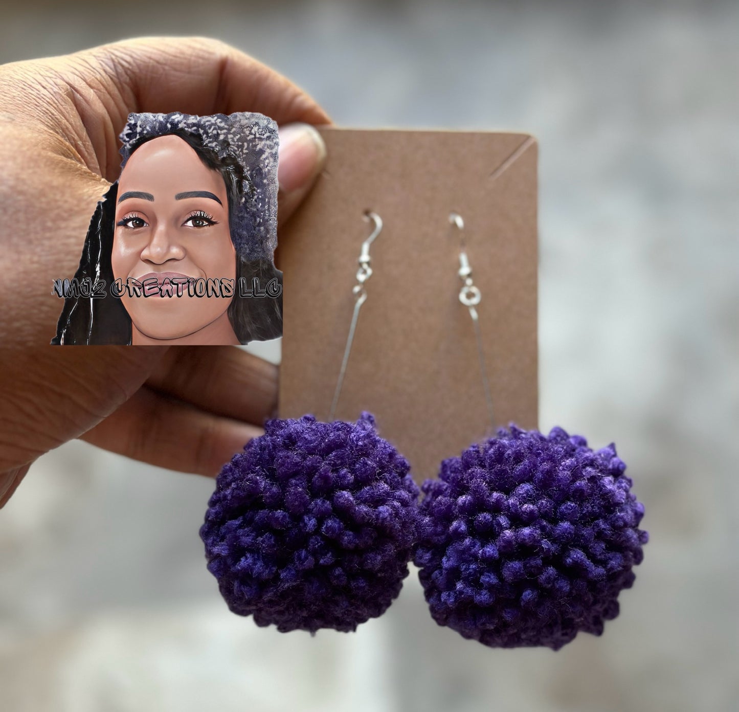 Pom Pom Earrings