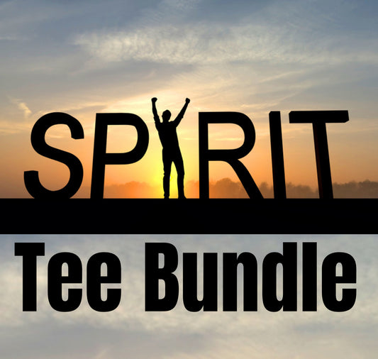 Spirit tee Bundle (front only Gildan tee)