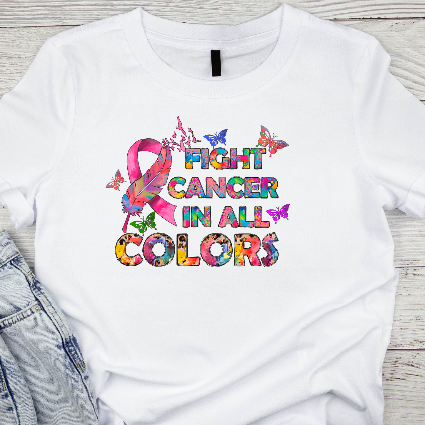 Fight Cancer in all colors T-shirt