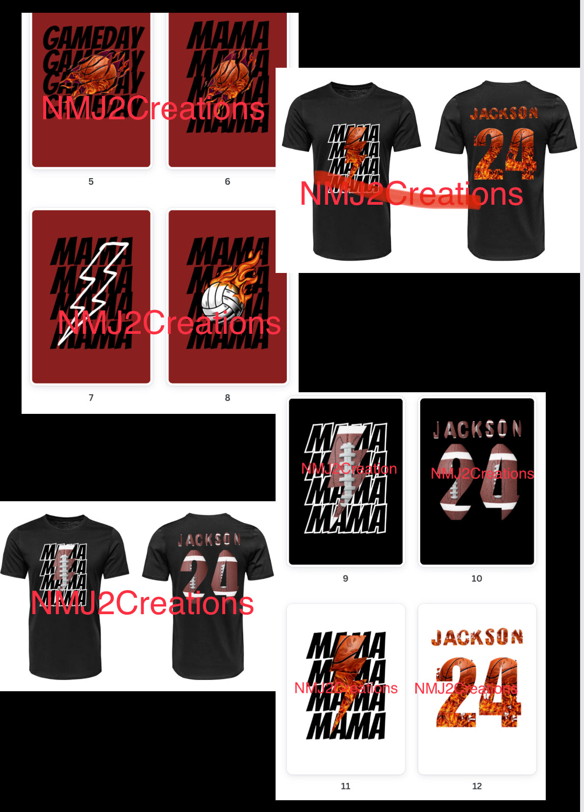 Custom front and back shirts