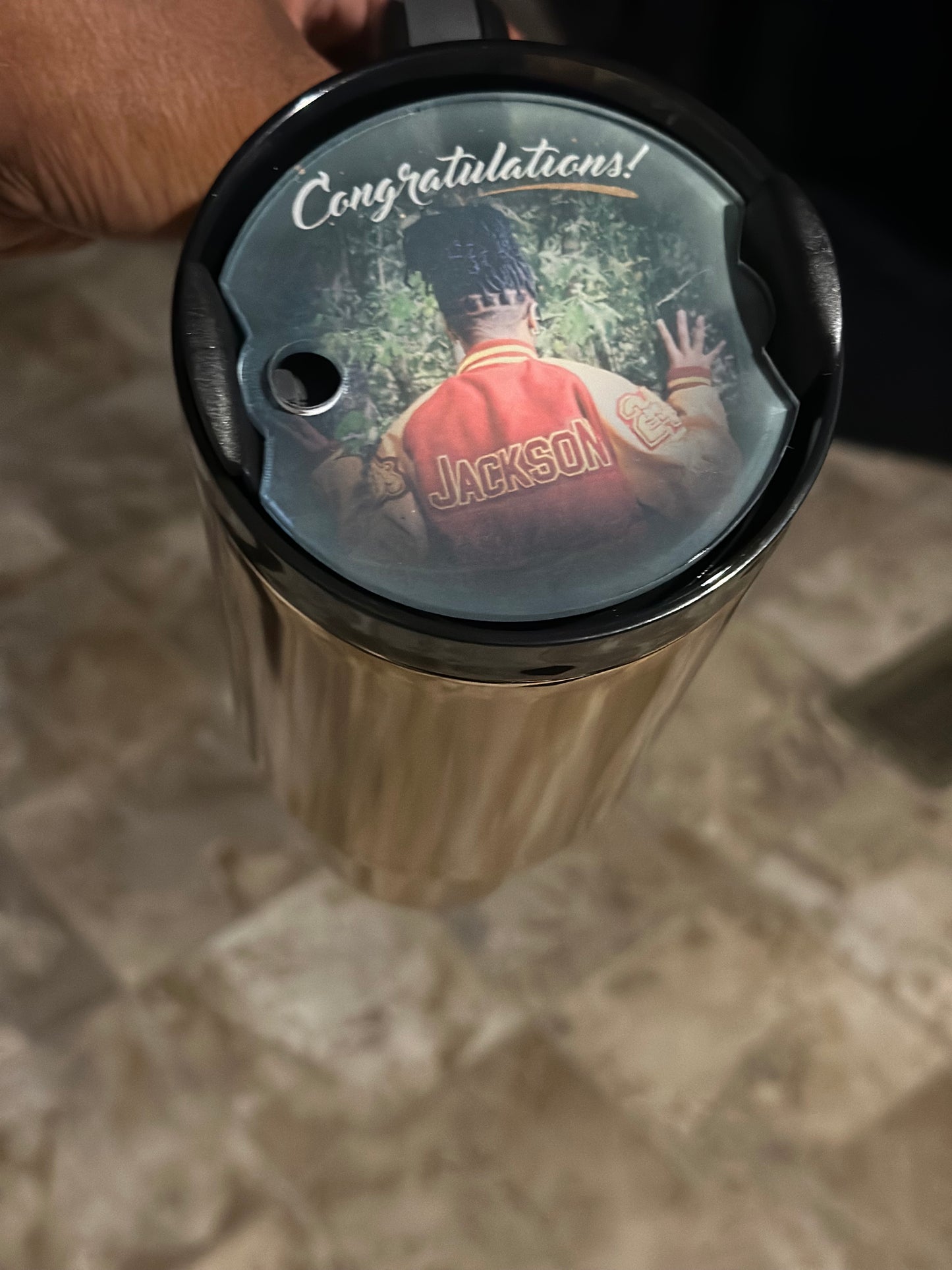 Custom 40 oz tumbler tag