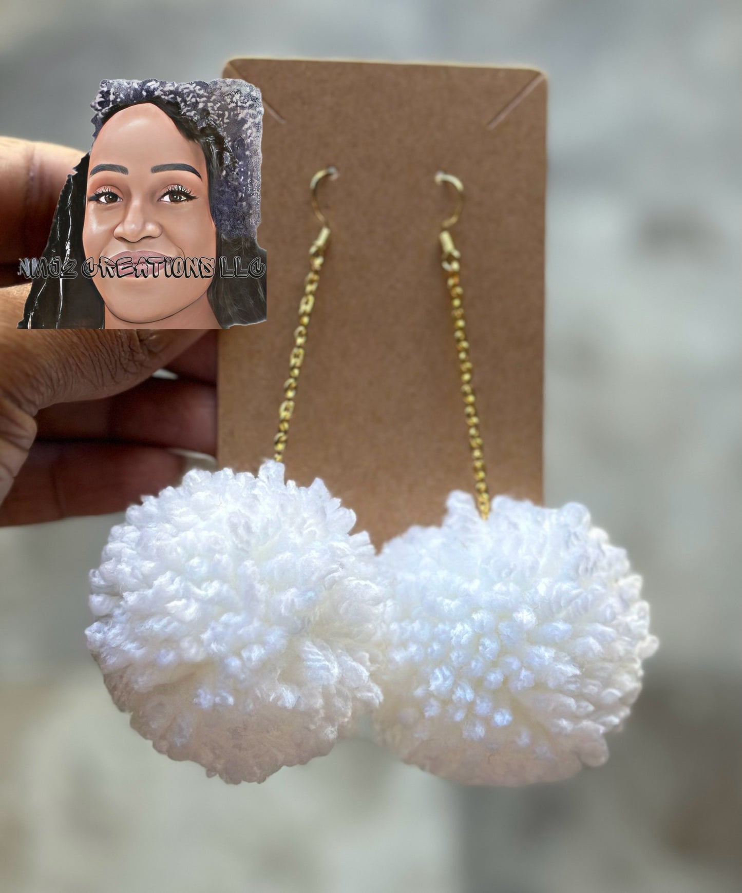 Pom Pom Earrings